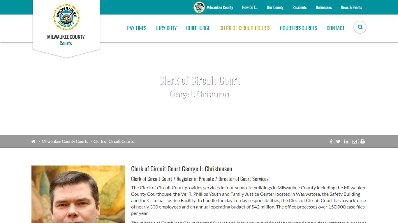 Clerk of Circuit Courts | Milwaukee County